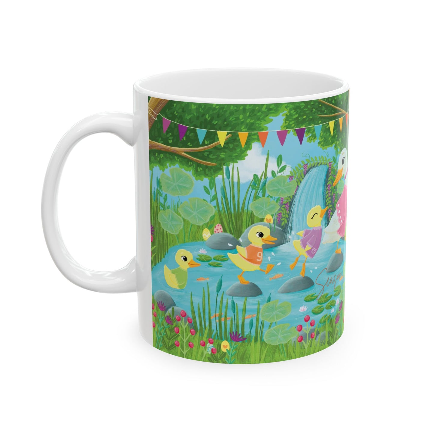 Spring by the pond Ceramic Mug 11oz