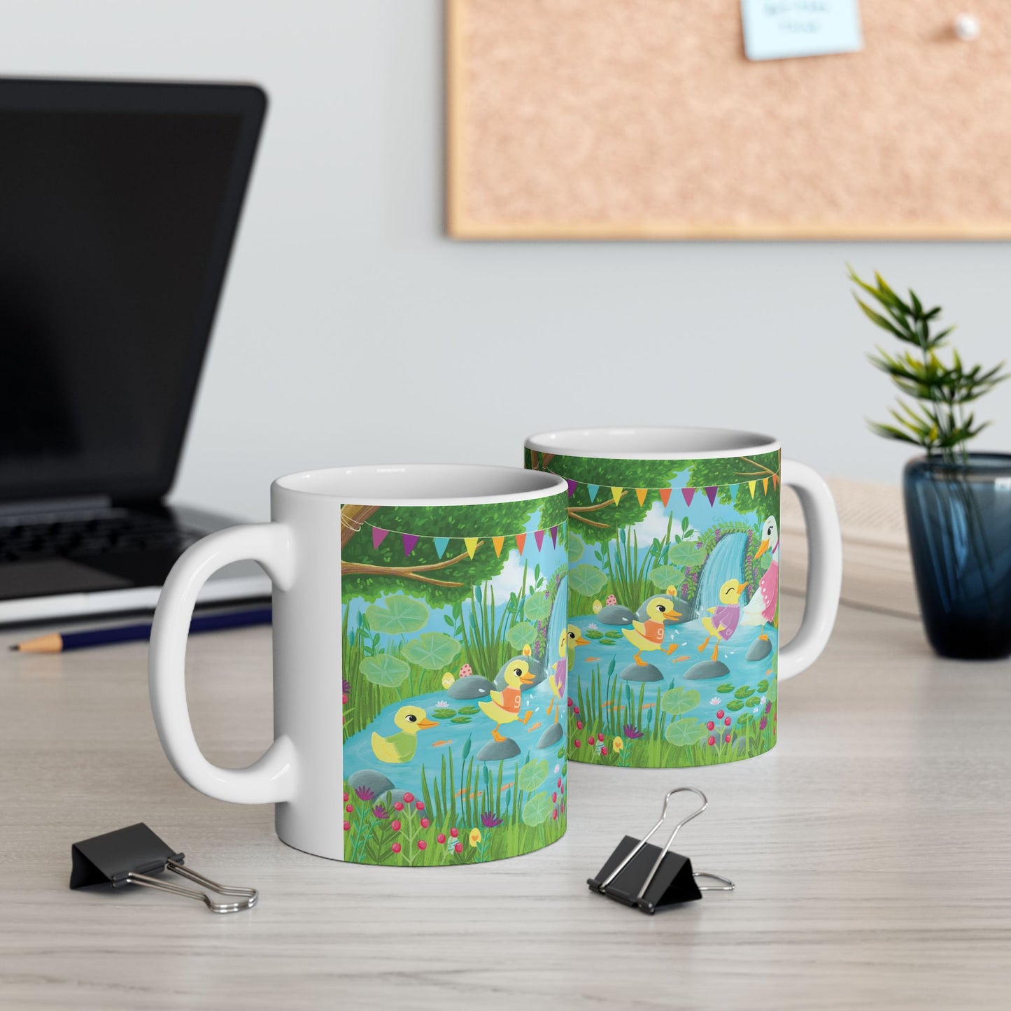 Spring by the pond Ceramic Mug 11oz
