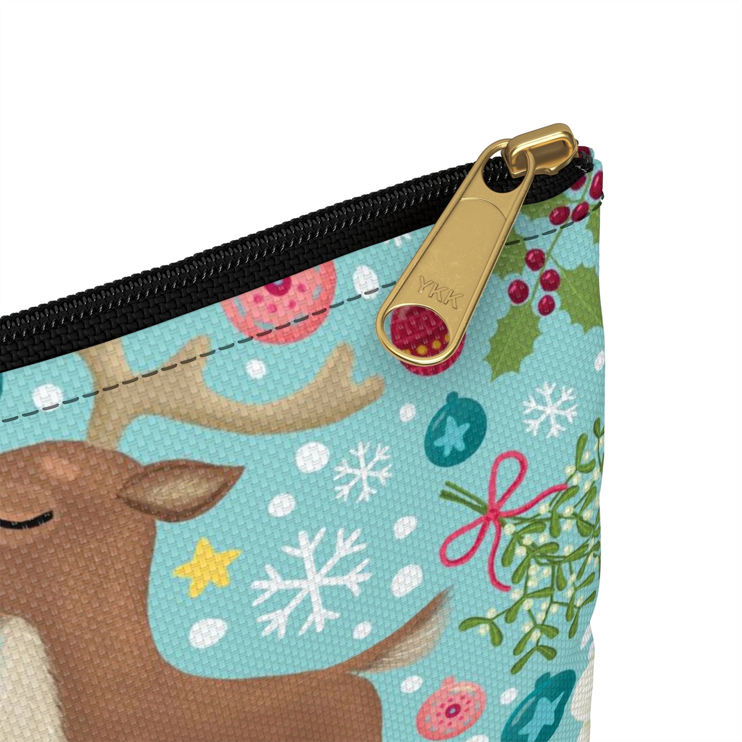 Holiday Reindeers Accessory Pouch
