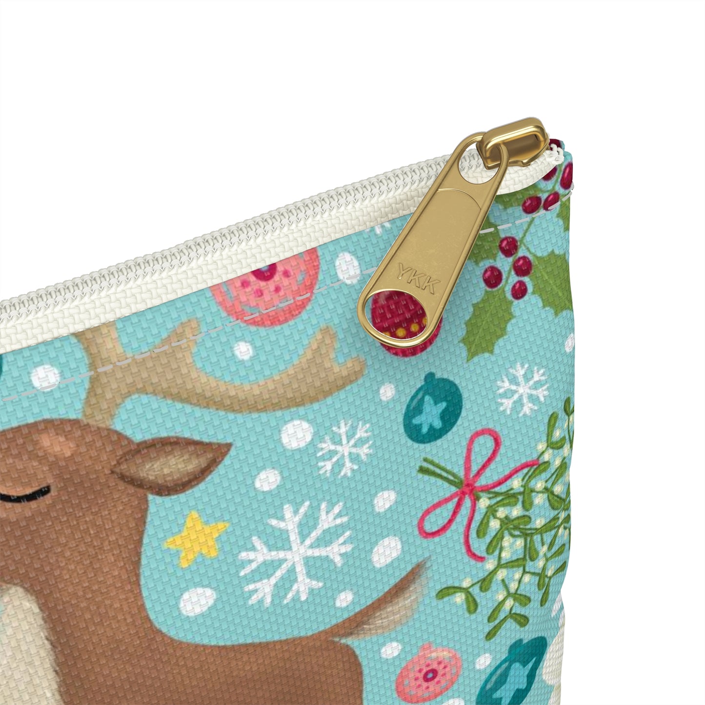 Holiday Reindeers Accessory Pouch