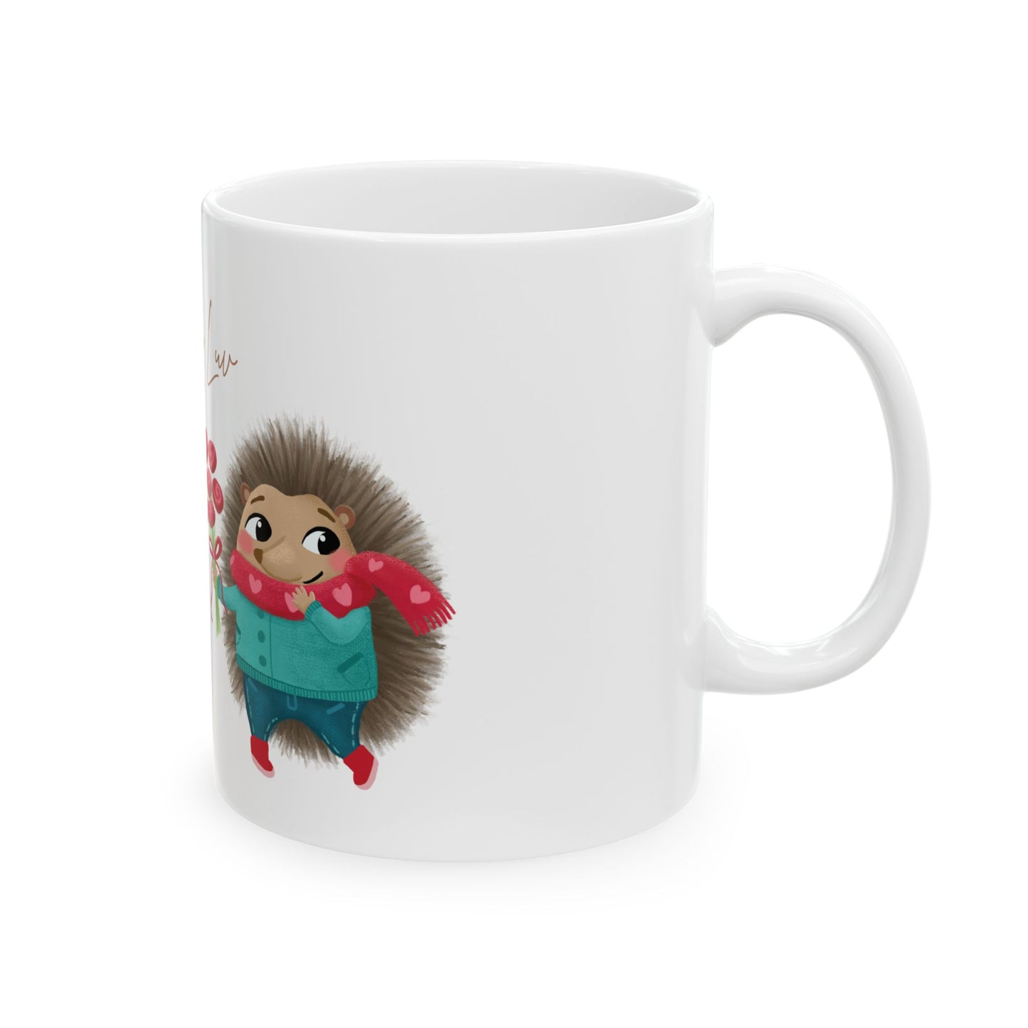 Hedgehog in Love Ceramic Mug 11oz