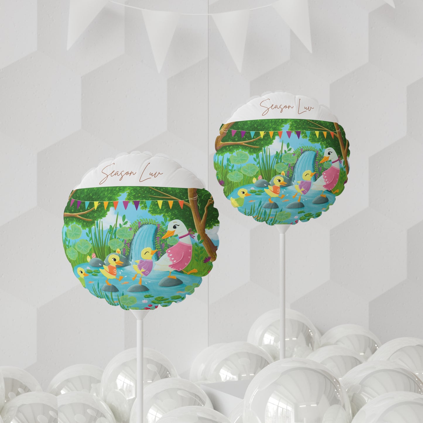 Spring by the pond Balloon