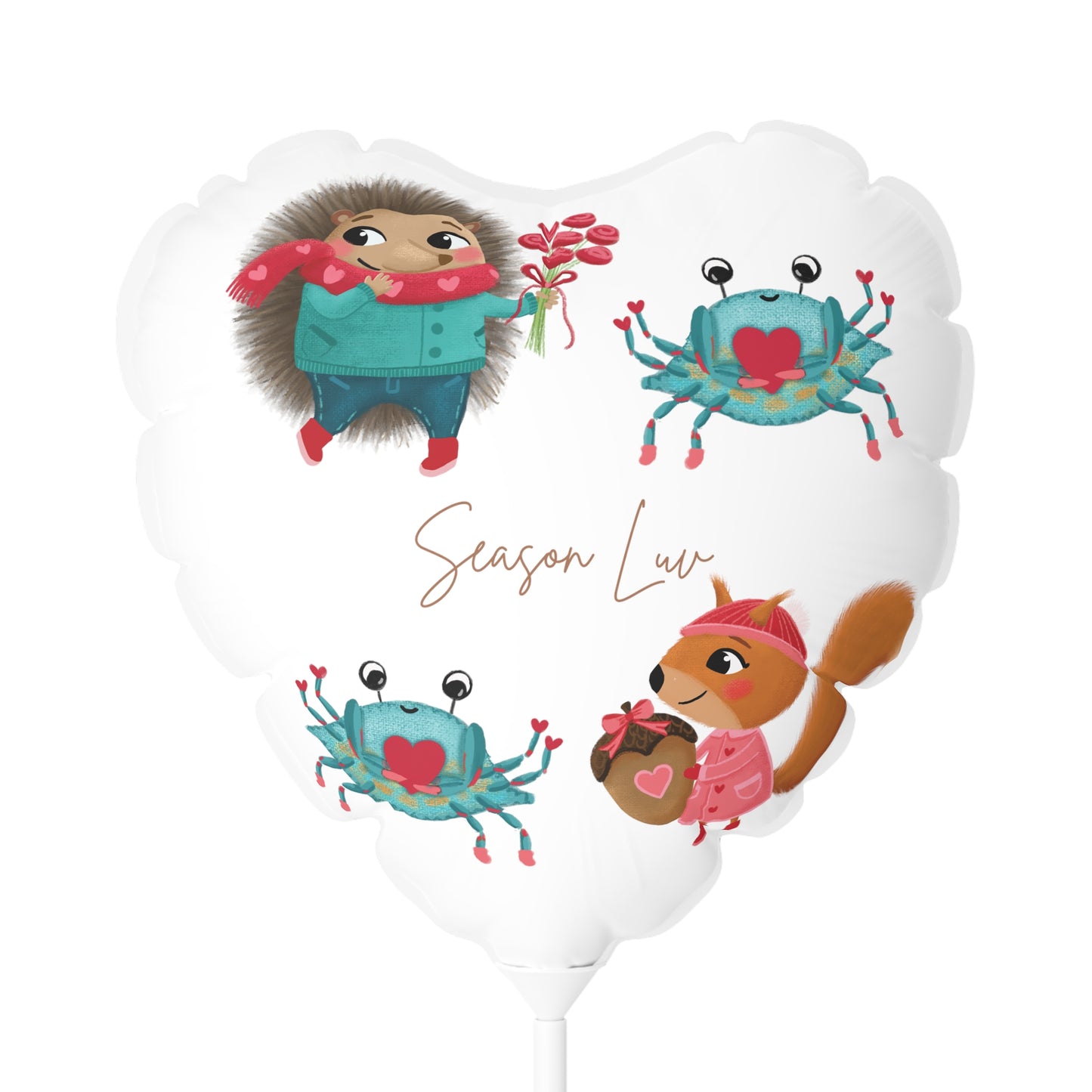Team Love Mylar Balloon