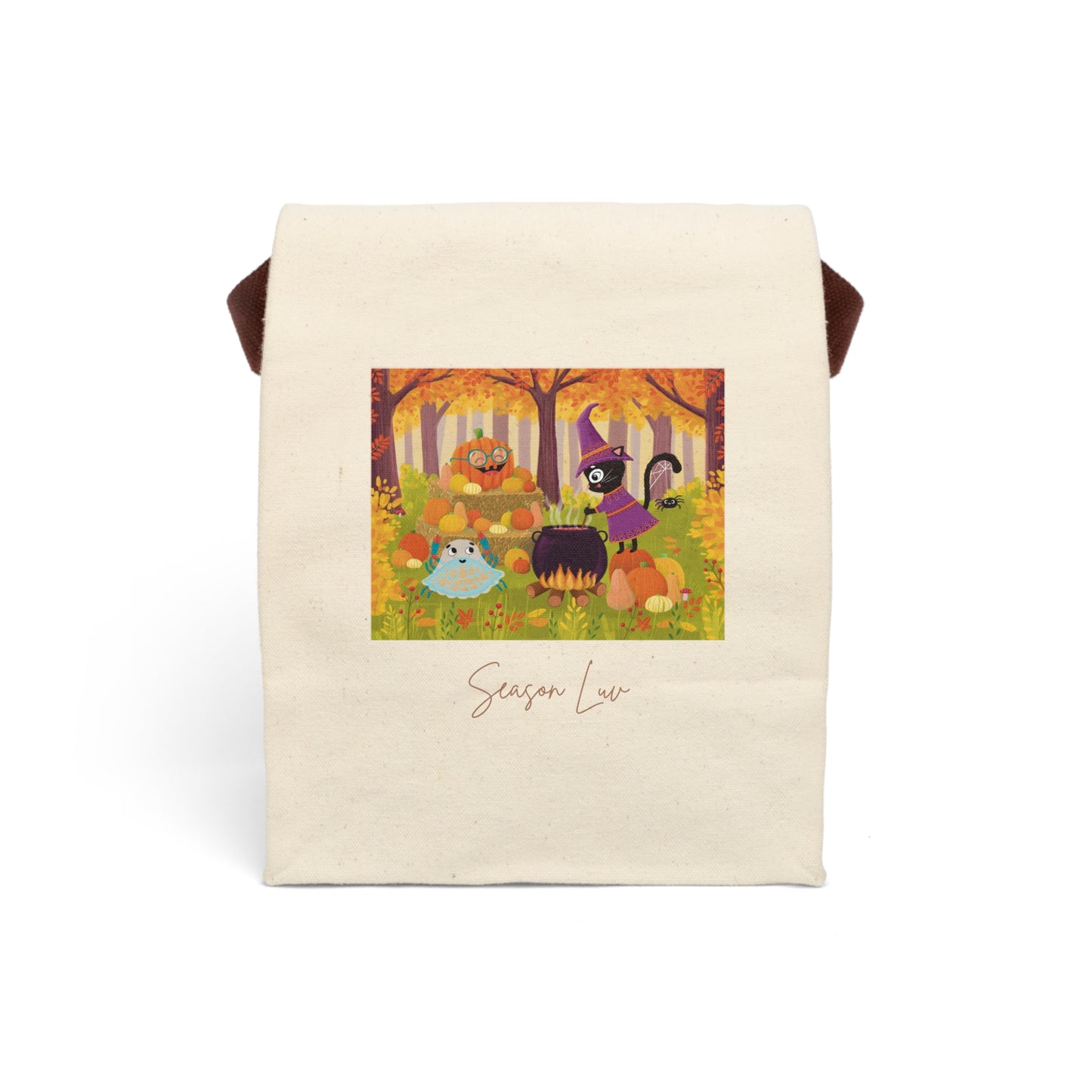 Canvas Trick or Treat Bag With Strap