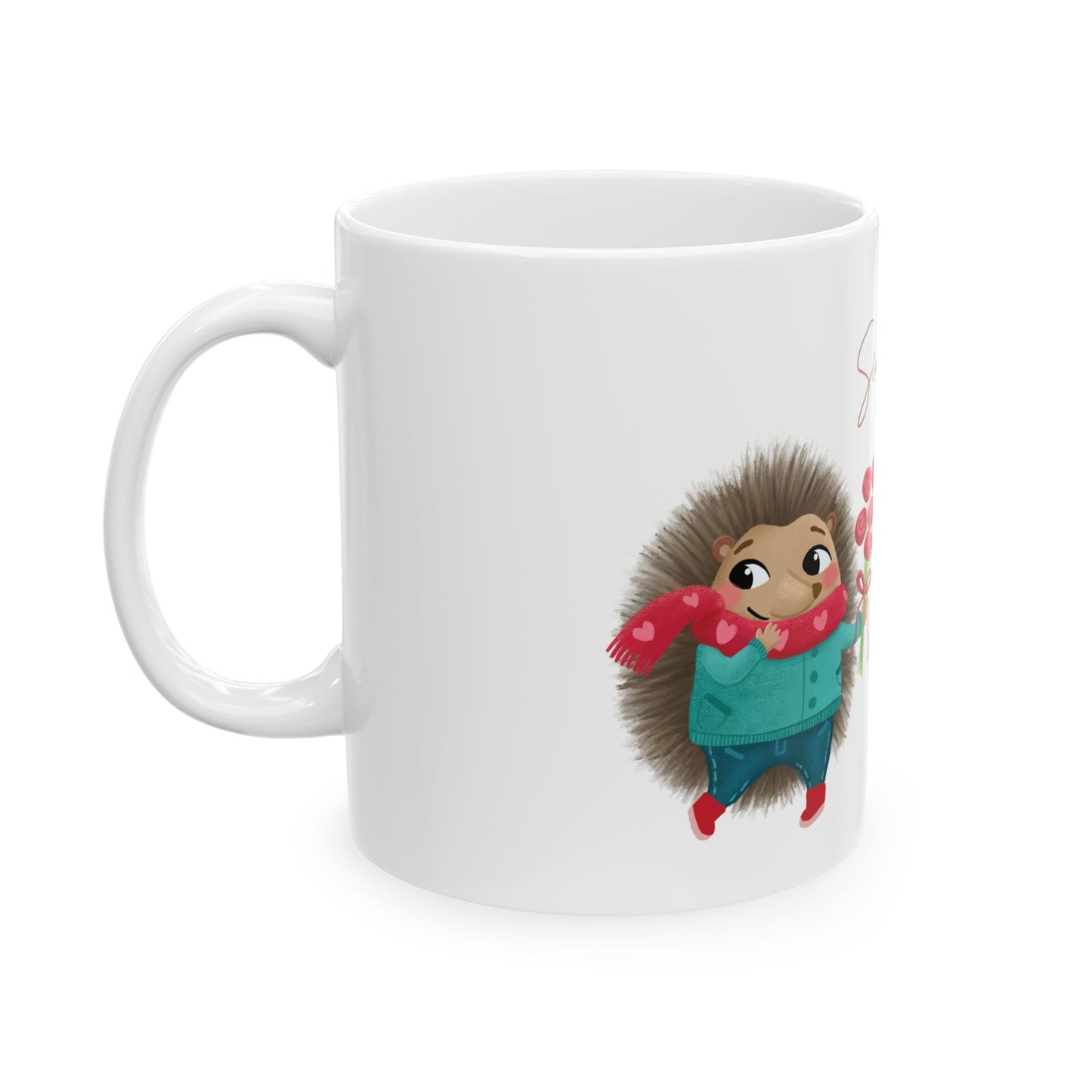 Hedgehog in Love Ceramic Mug 11oz