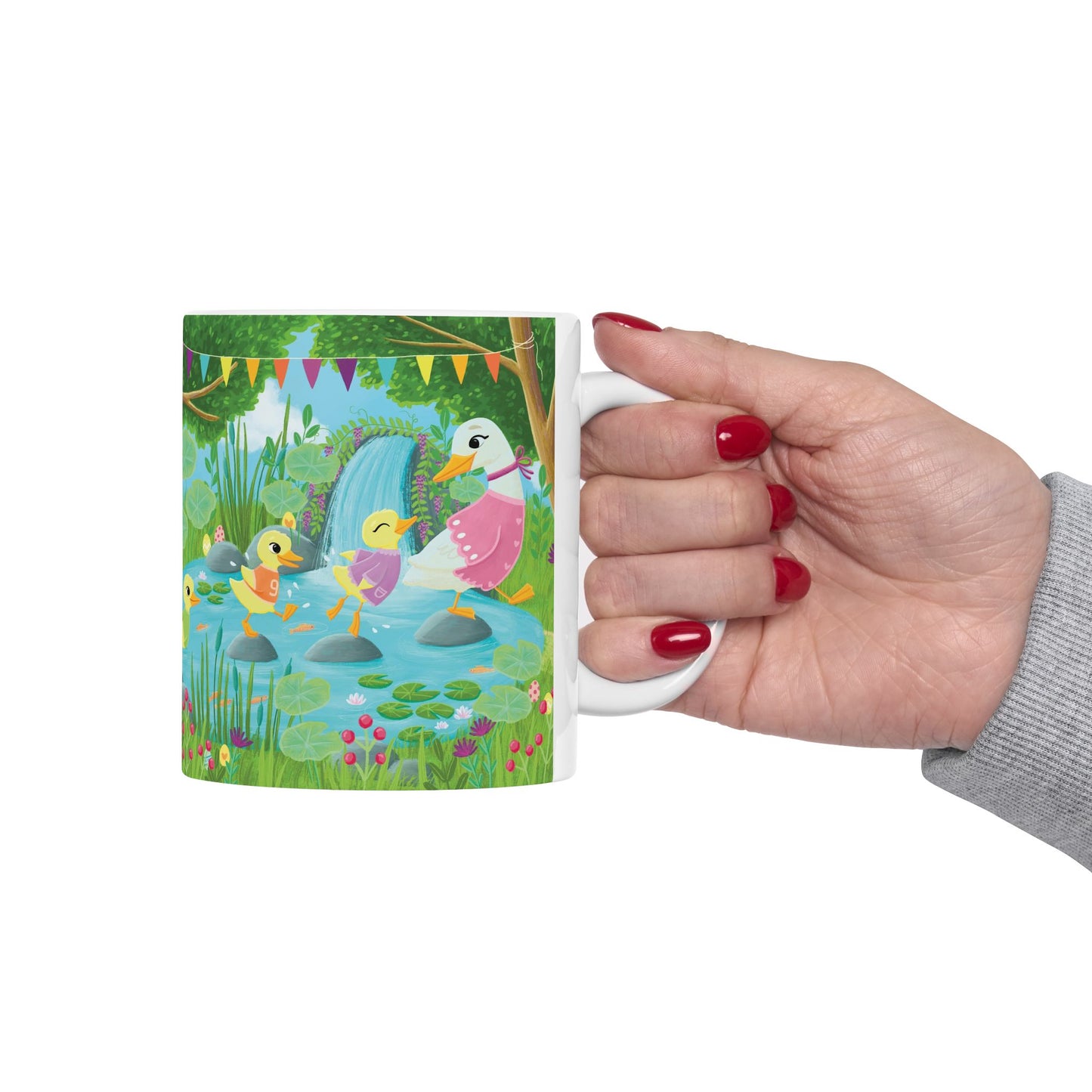 Spring by the pond Ceramic Mug 11oz
