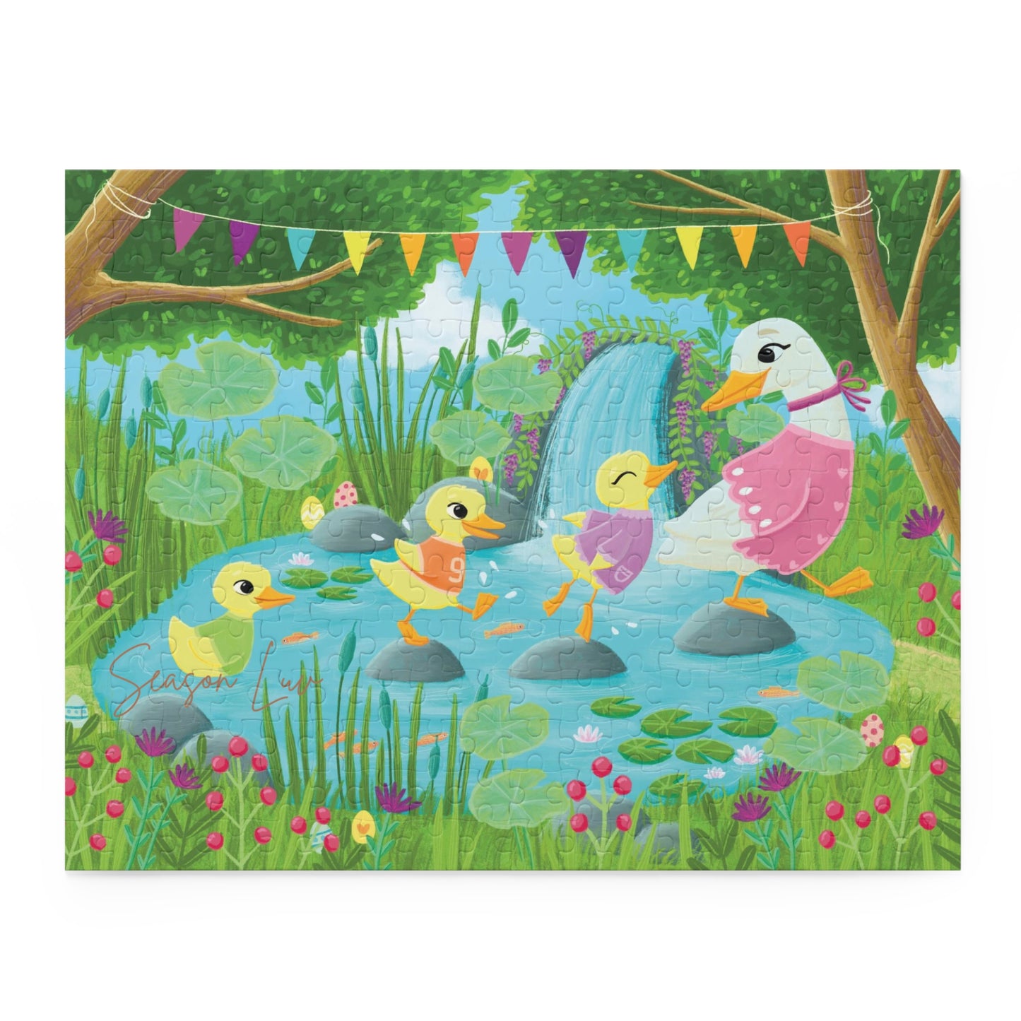 Spring by the pond Puzzle (252-Piece)