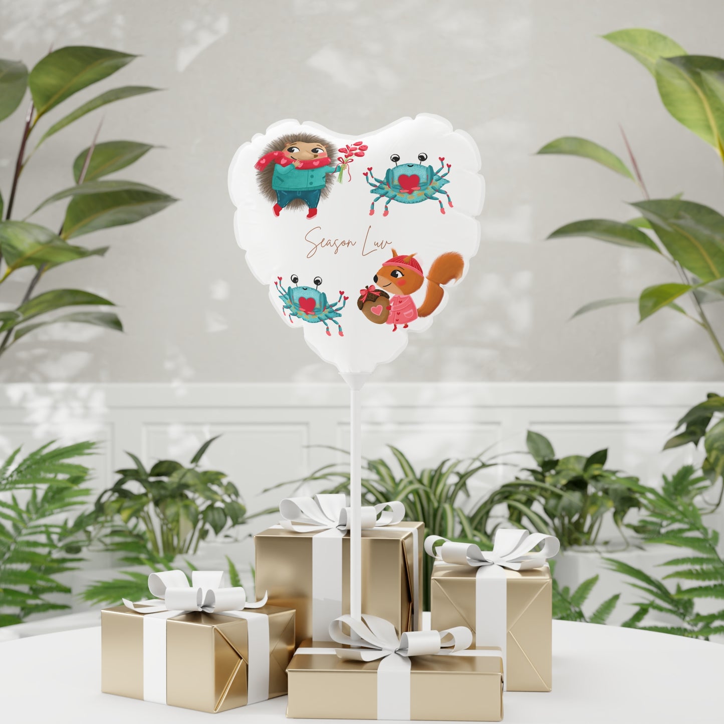 Team Love Mylar Balloon
