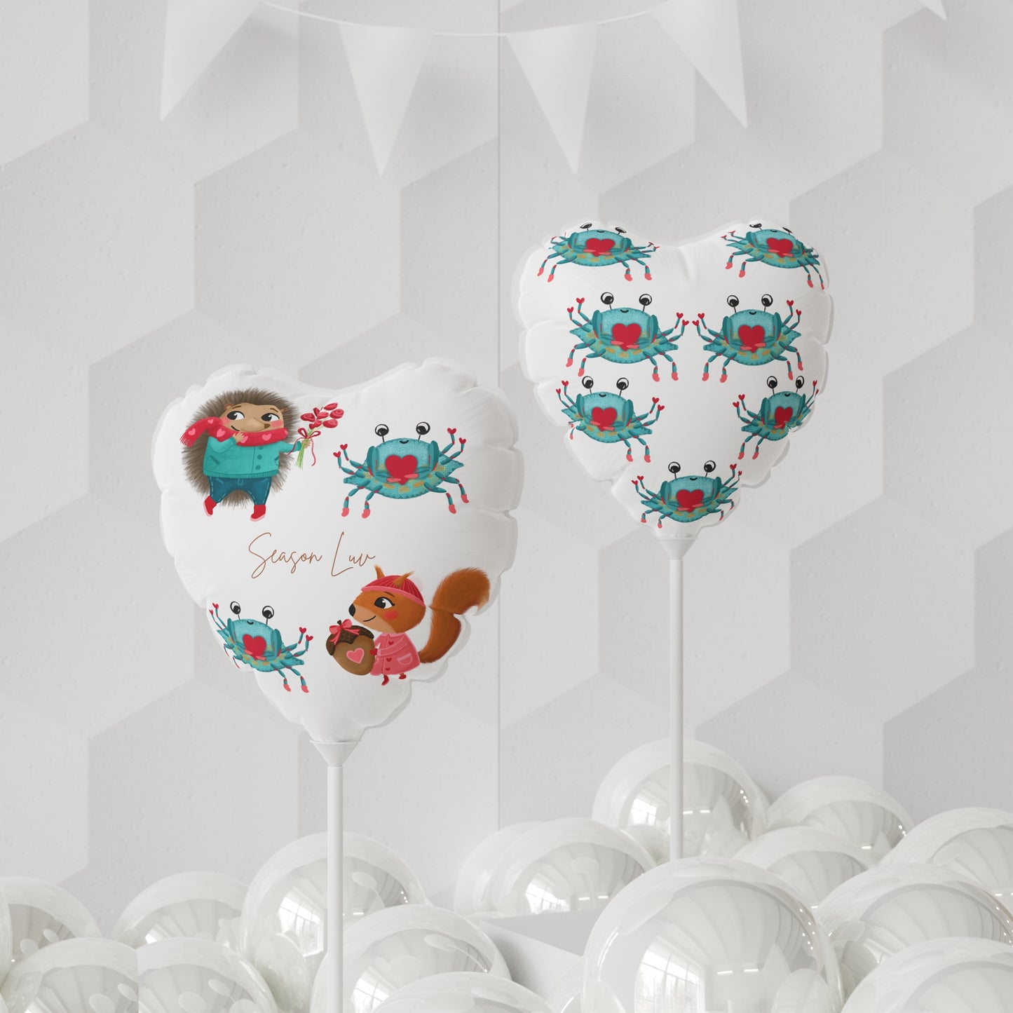 Team Love Mylar Balloon