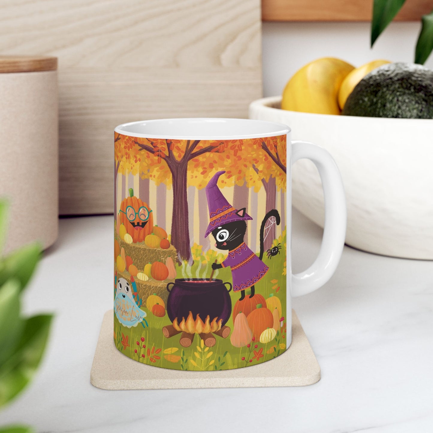 Halloween Buddies Ceramic Mug, (11oz)