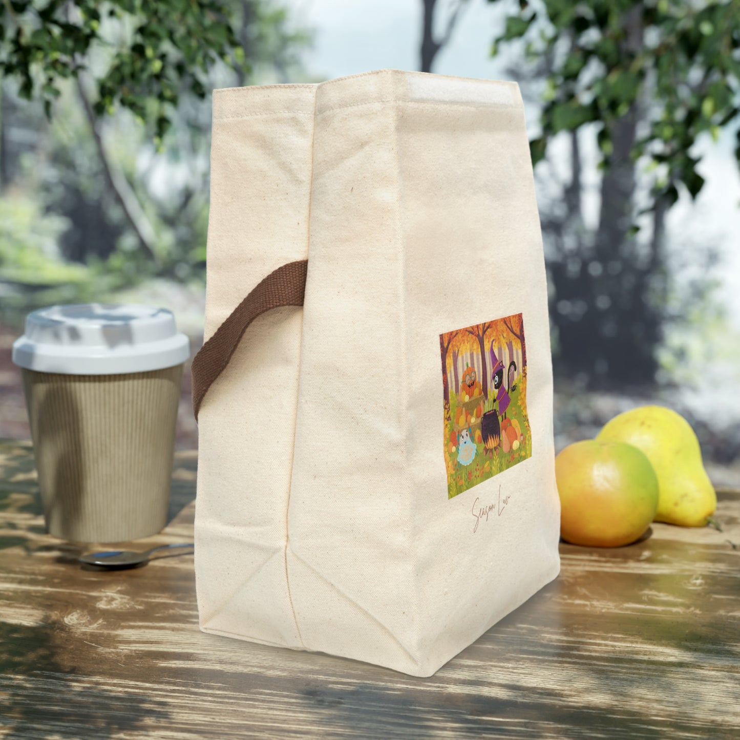 Canvas Trick or Treat Bag With Strap