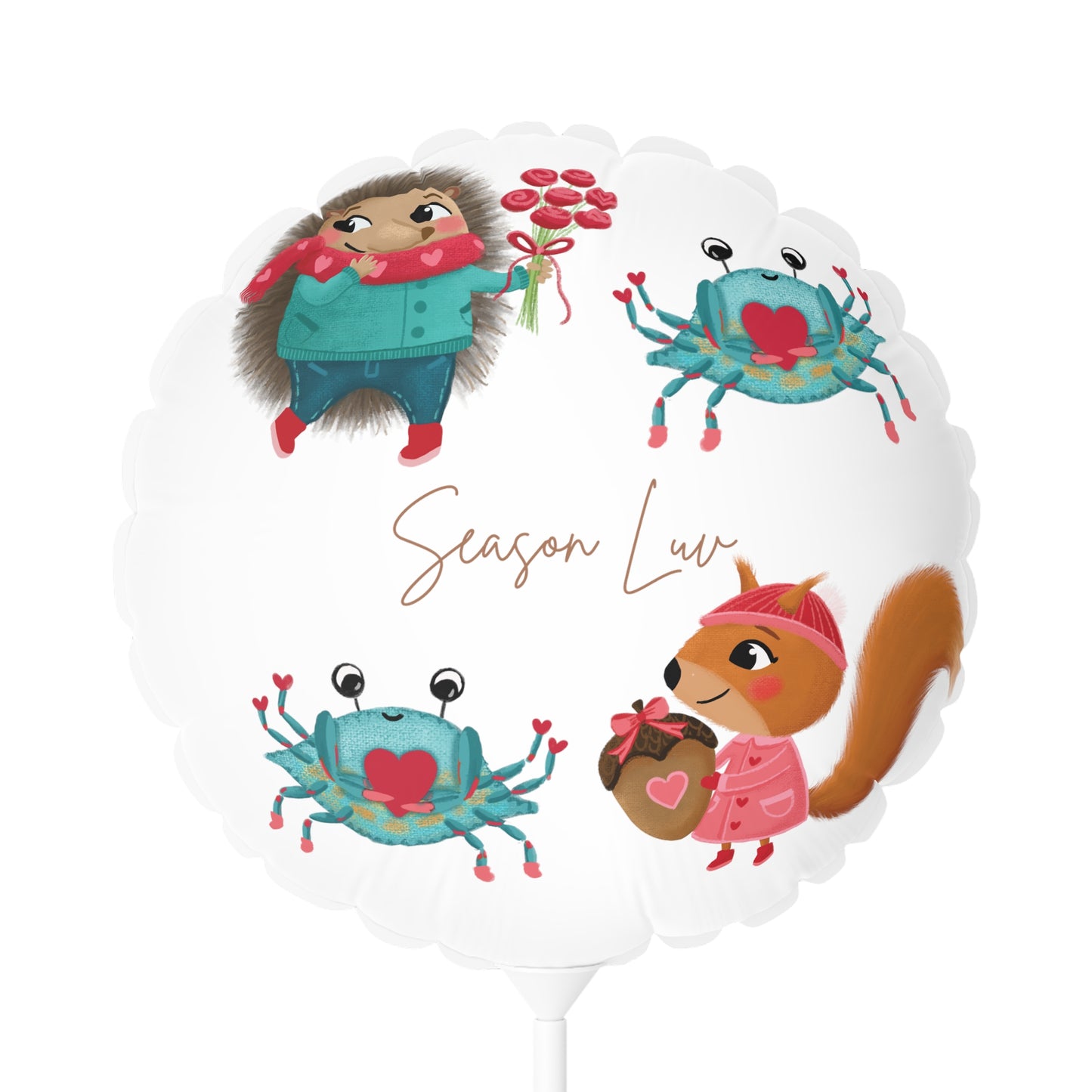 Team Love Mylar Balloon
