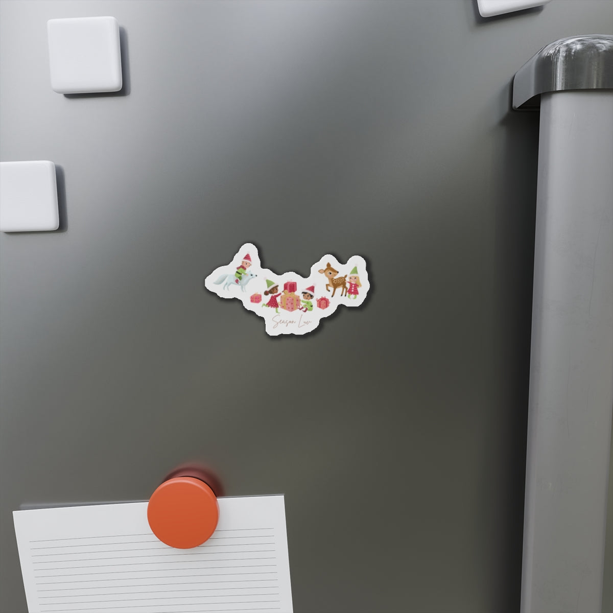 Winter wonderland die-cut magnet