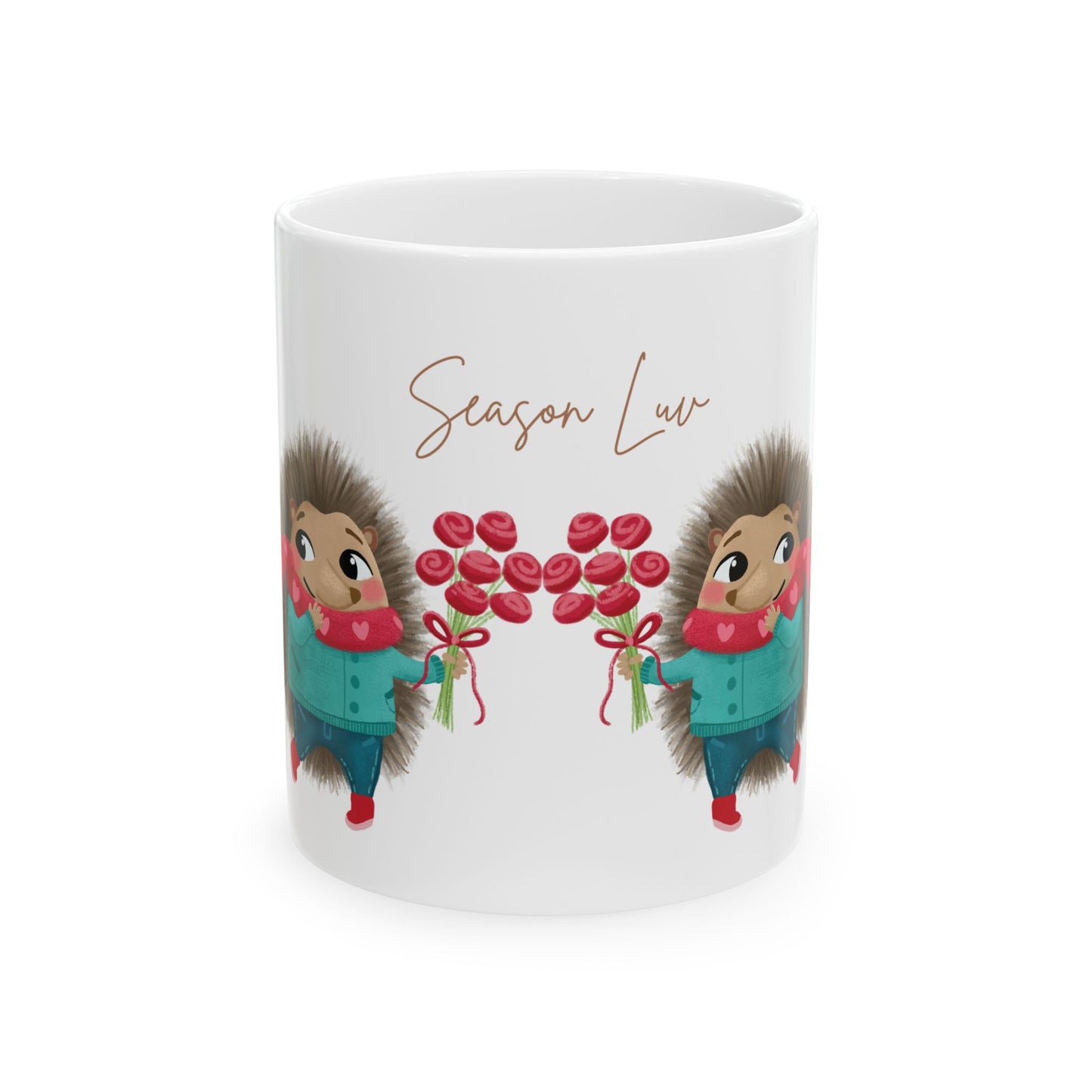 Hedgehog in Love Ceramic Mug 11oz