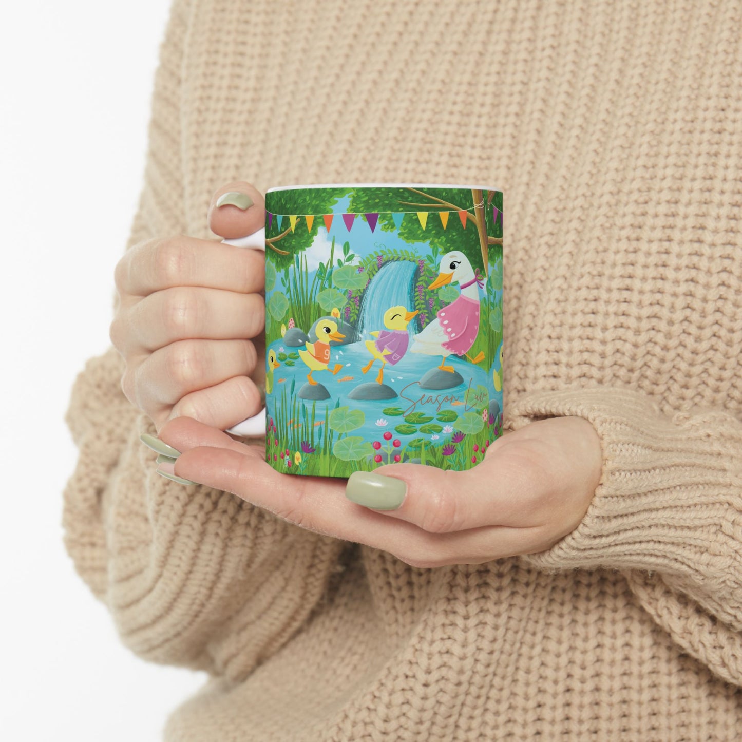 Spring by the pond Ceramic Mug 11oz