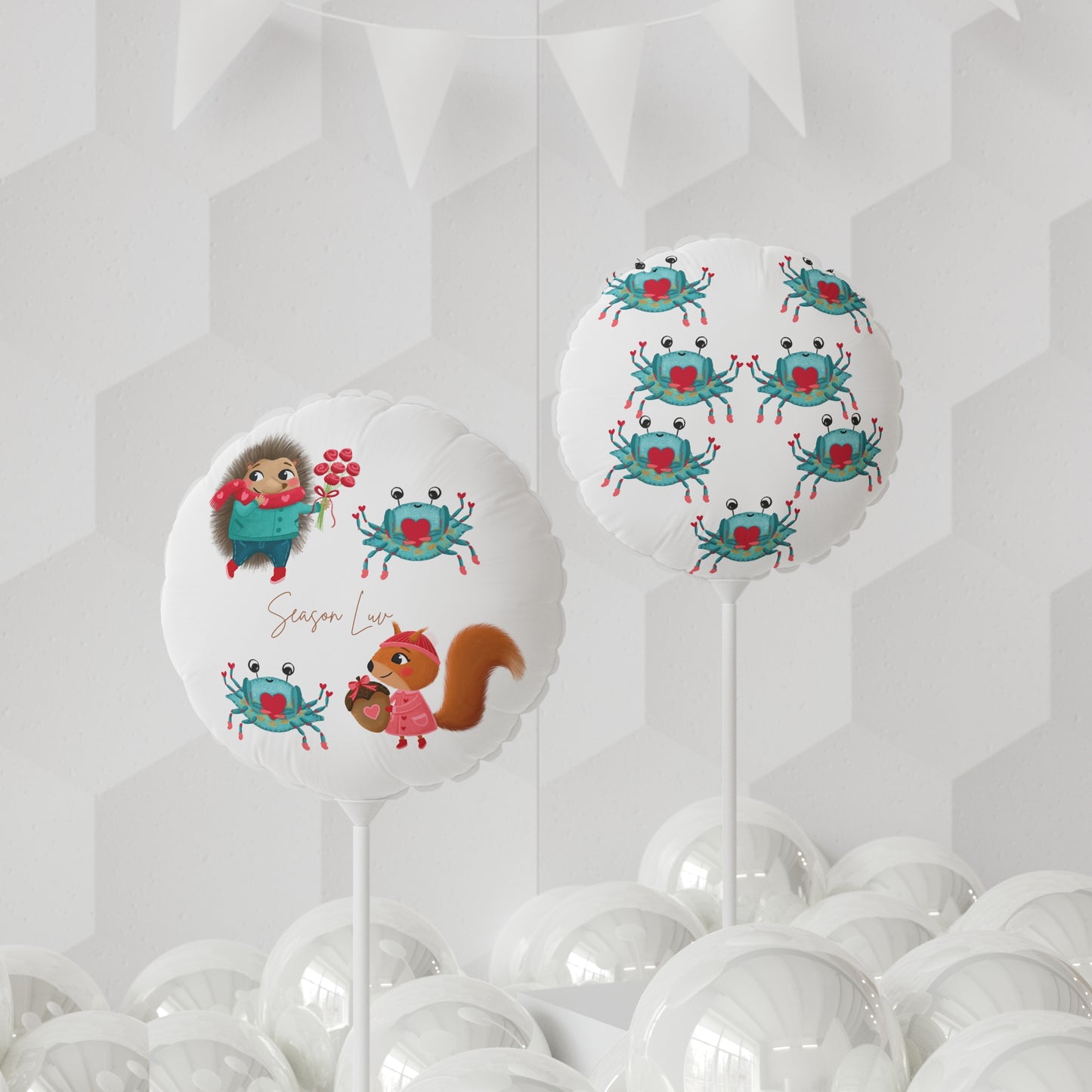 Team Love Mylar Balloon