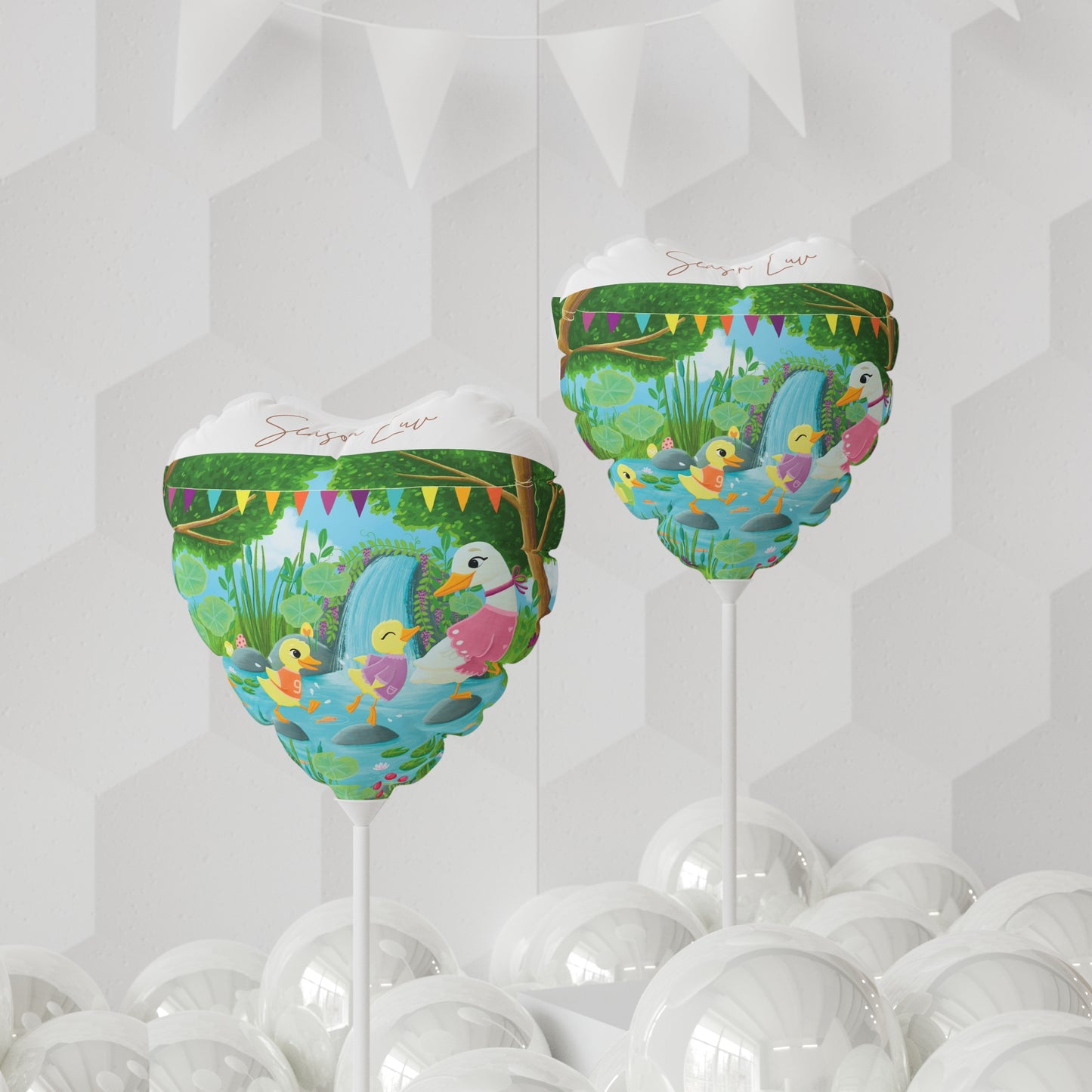 Spring by the pond Balloon
