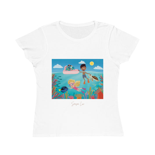 Ocean Bliss Women Organic Cotton Classic T-Shirt