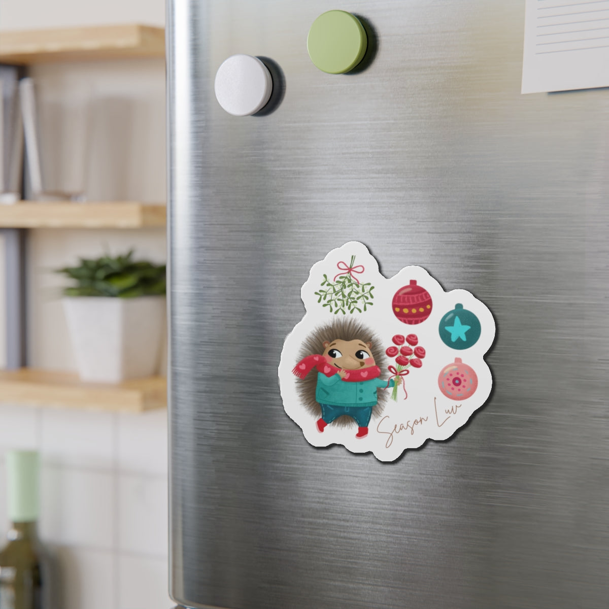 Holiday Hedgehog magnet