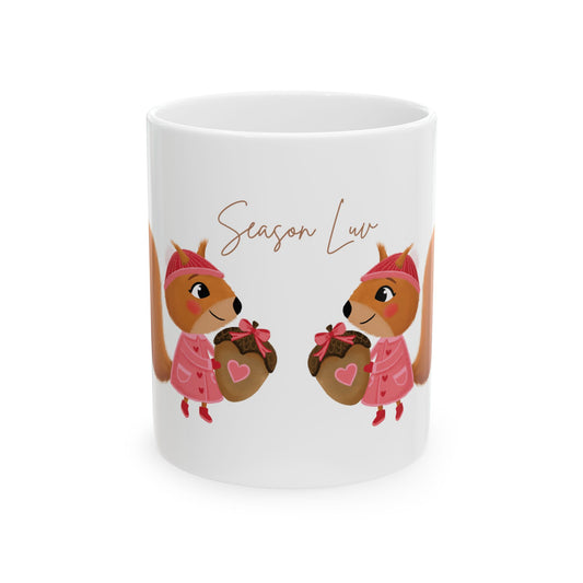 Squirrel in Love Ceramic Mug 11oz