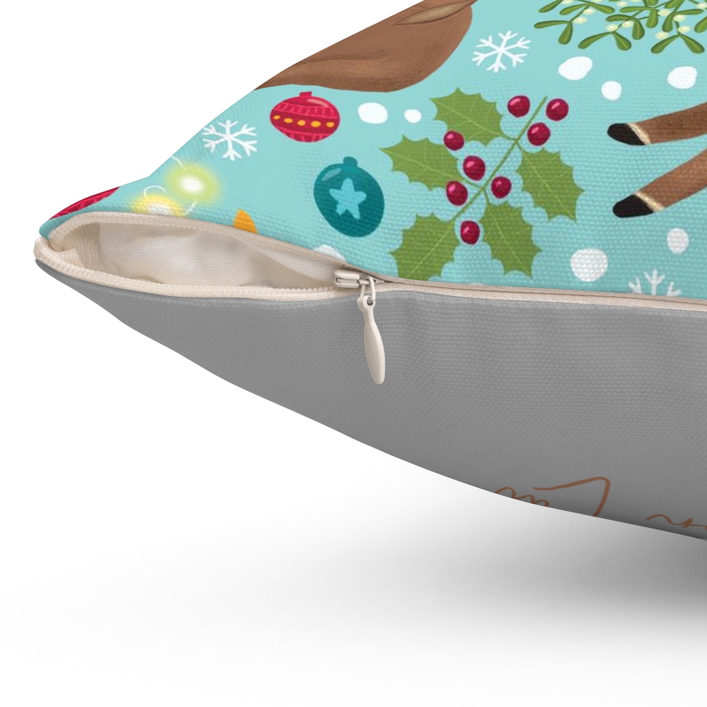 Holiday Buddies Double-Sided Square Pillow