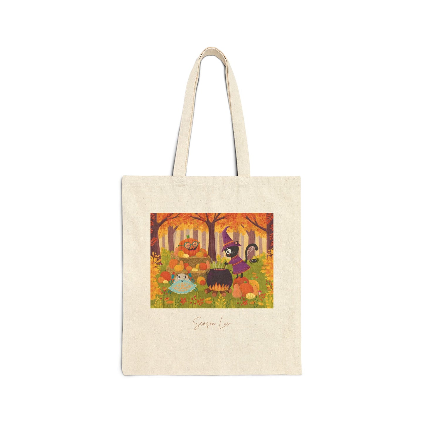 Halloween Cotton Canvas Tote Bag