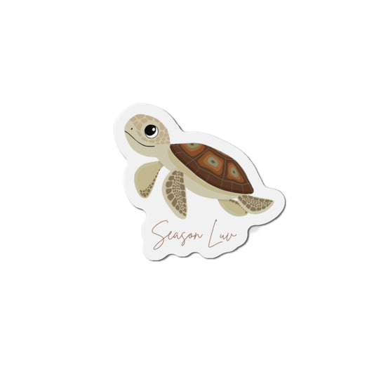 Cutie turtle die-cut magnet