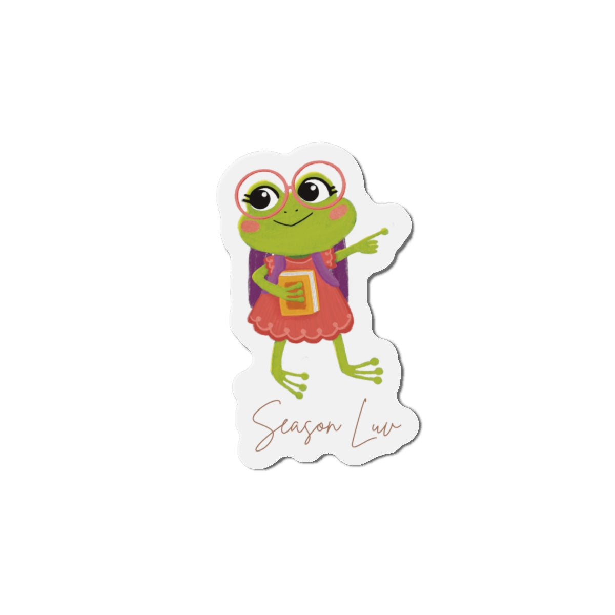 Froggy die-cut magnet