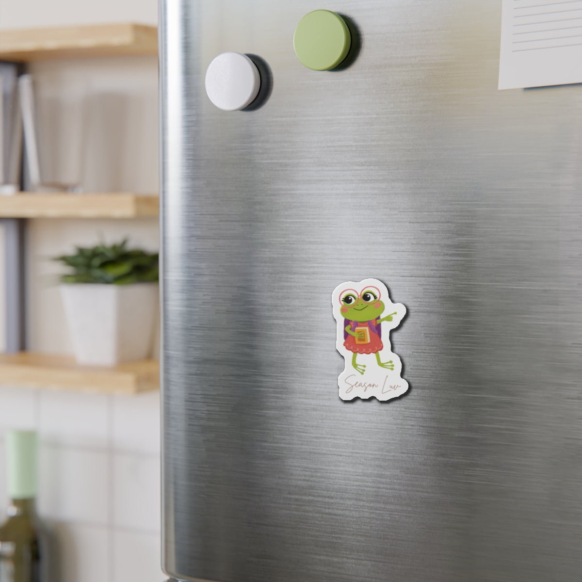 Froggy die-cut magnet