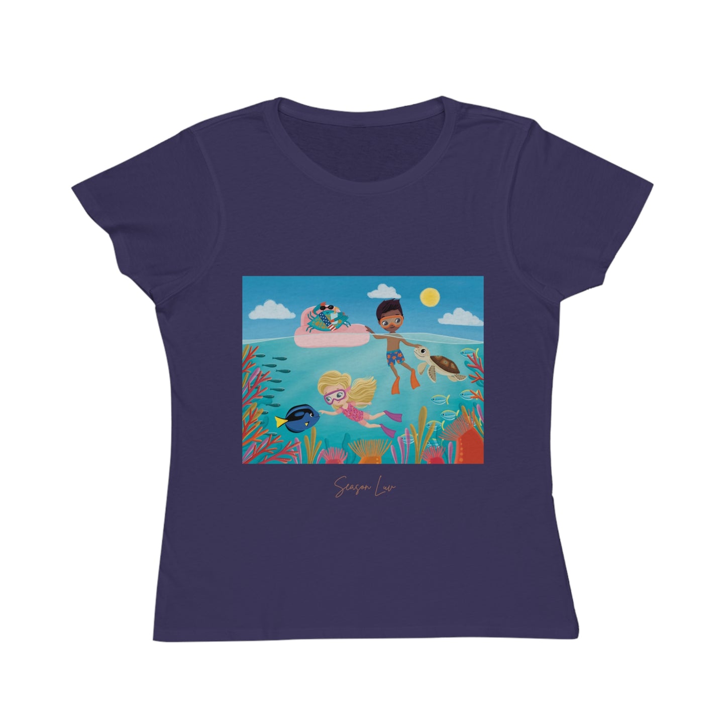 Ocean Bliss Women Organic Cotton Classic T-Shirt