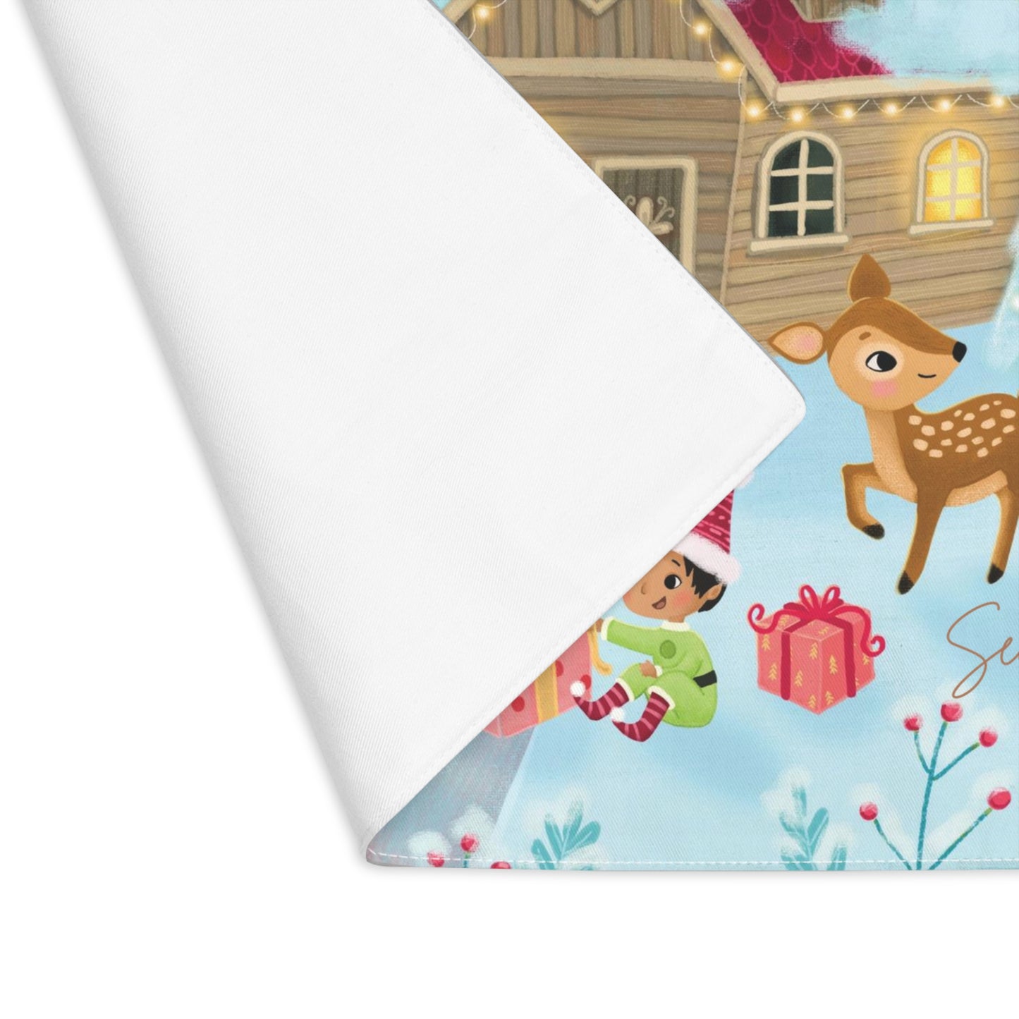 Winter Wonderland Holidays Placemat, 1pc