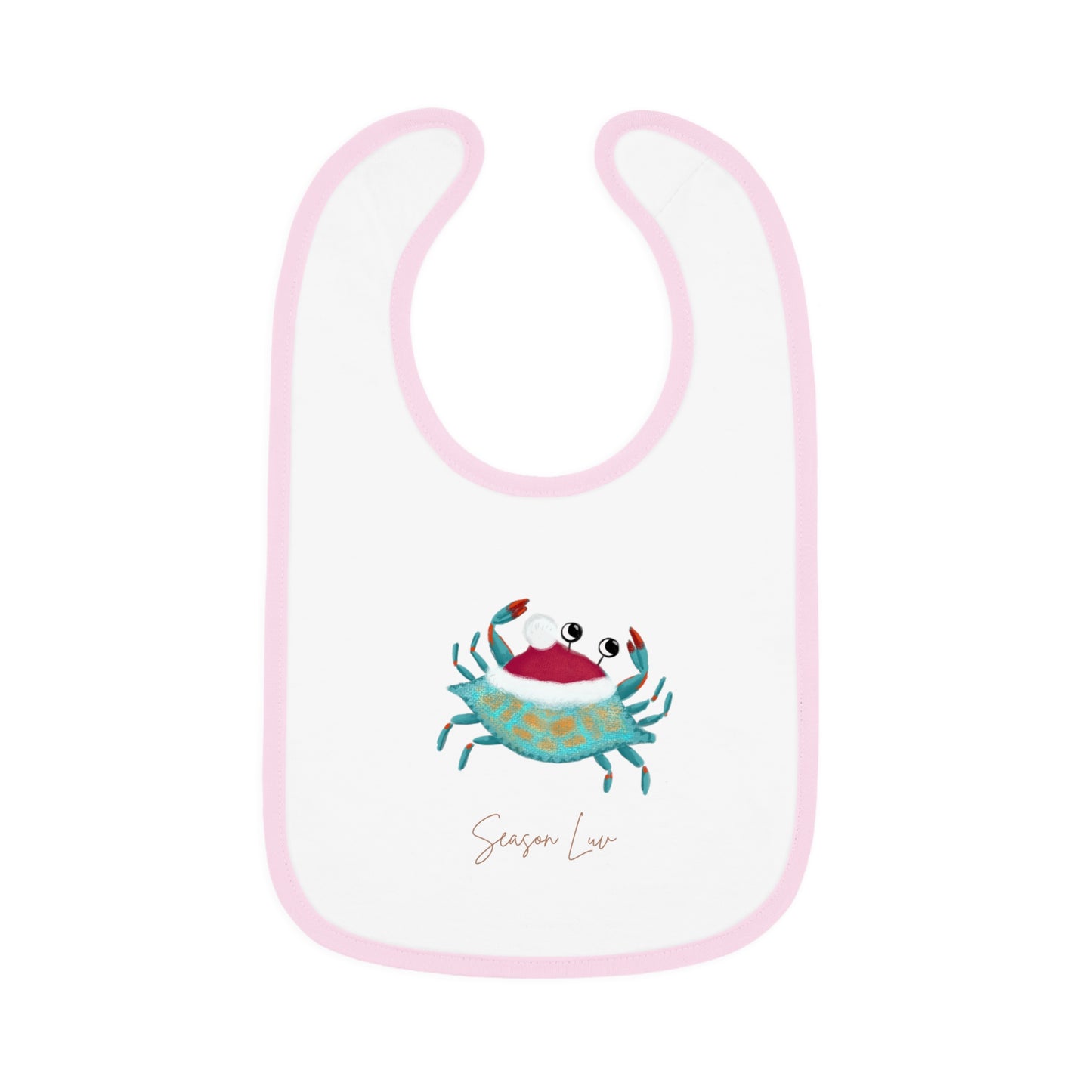 Holiday Blue Crab Jersey Bib