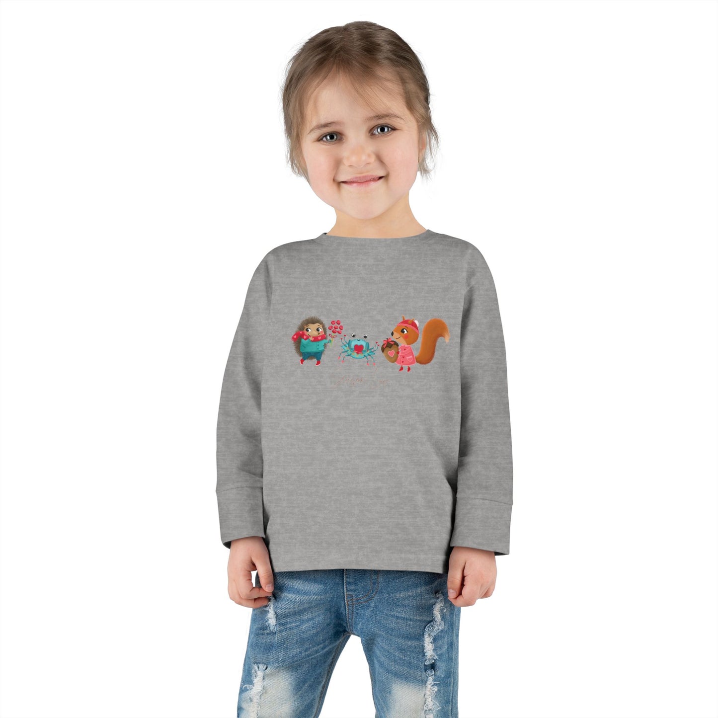 Team Love Toddler Long Sleeve Tee