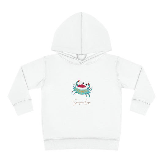 Holiday Blue Crab Toddler Pullover Fleece Hoodie