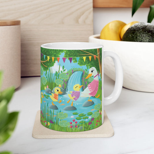 Spring by the pond Ceramic Mug 11oz