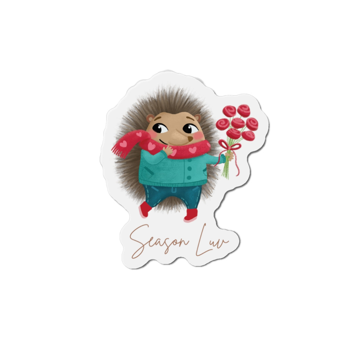 Hedgehog die-cut magnet