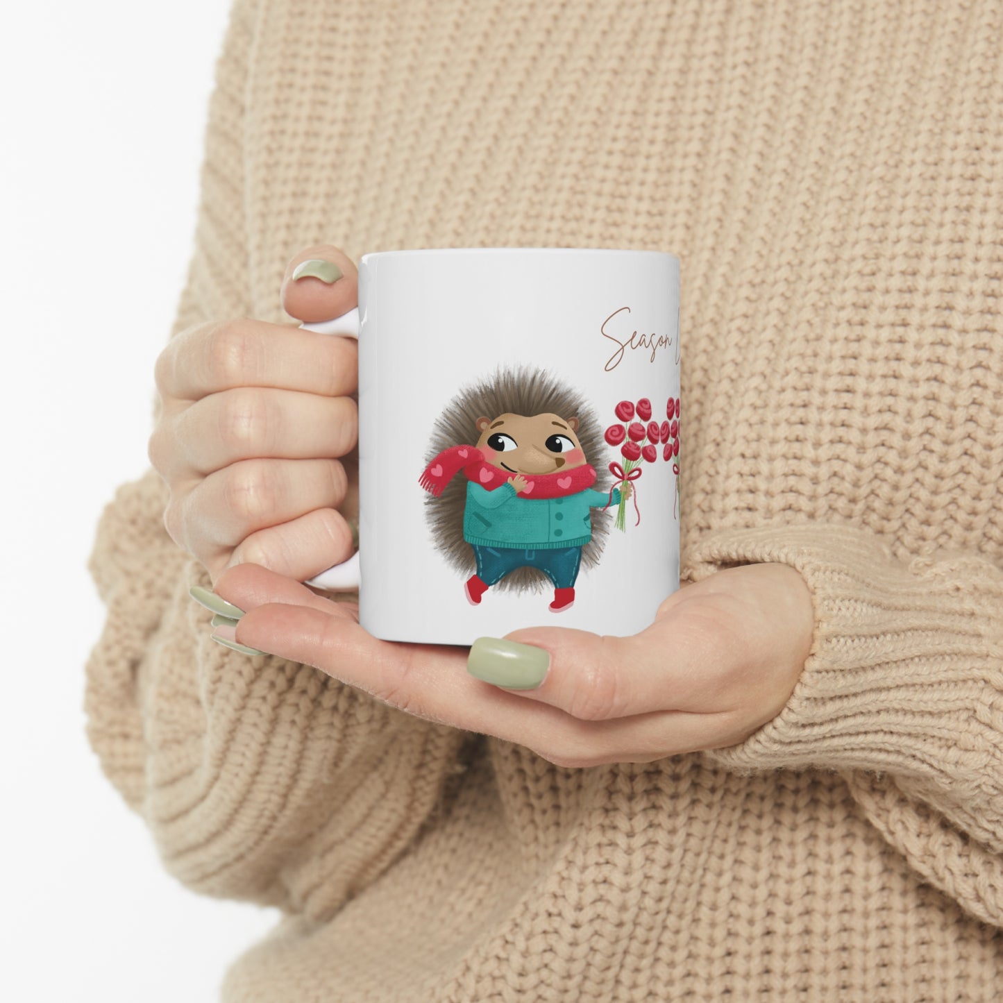 Hedgehog in Love Ceramic Mug 11oz