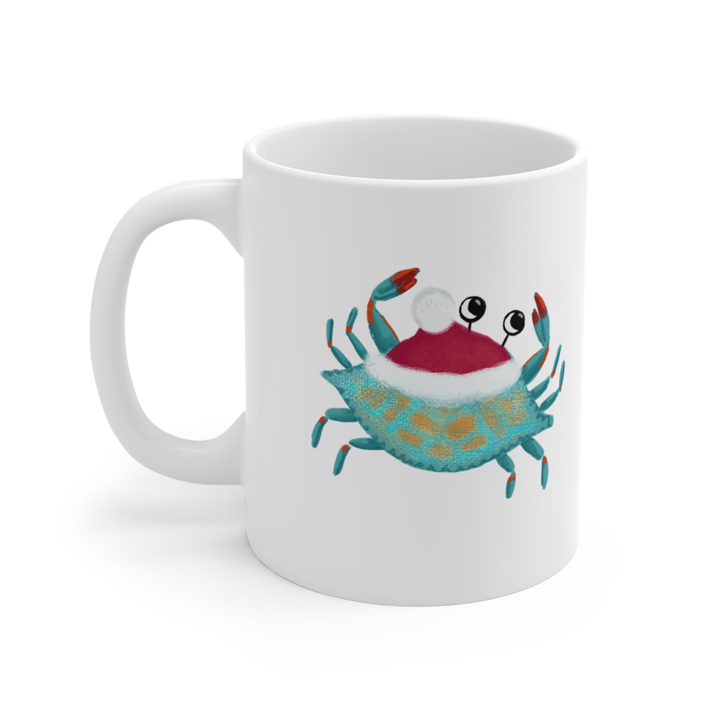 Holiday Blue Crab Mug 11oz