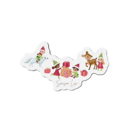 Winter wonderland die-cut magnet