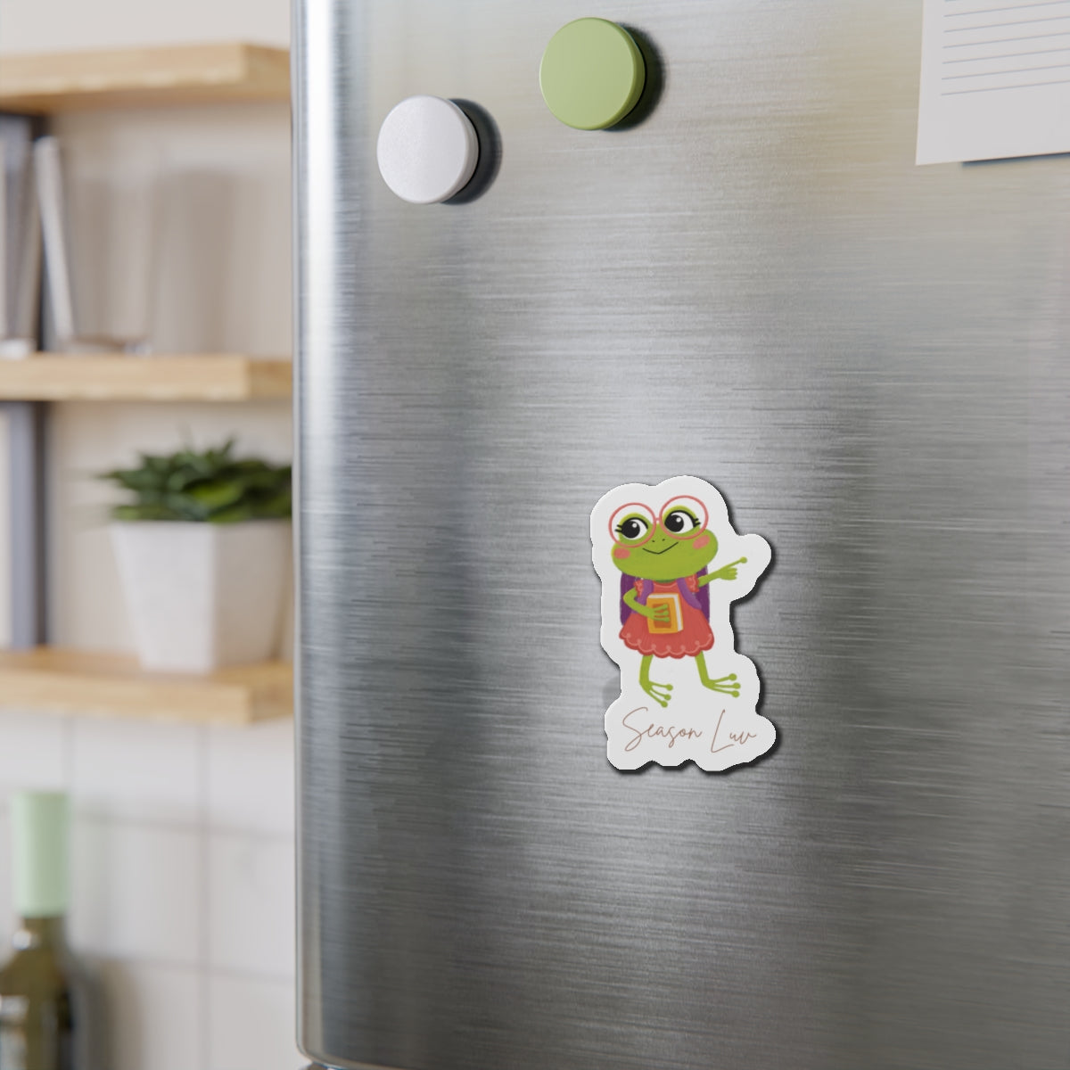 Froggy die-cut magnet