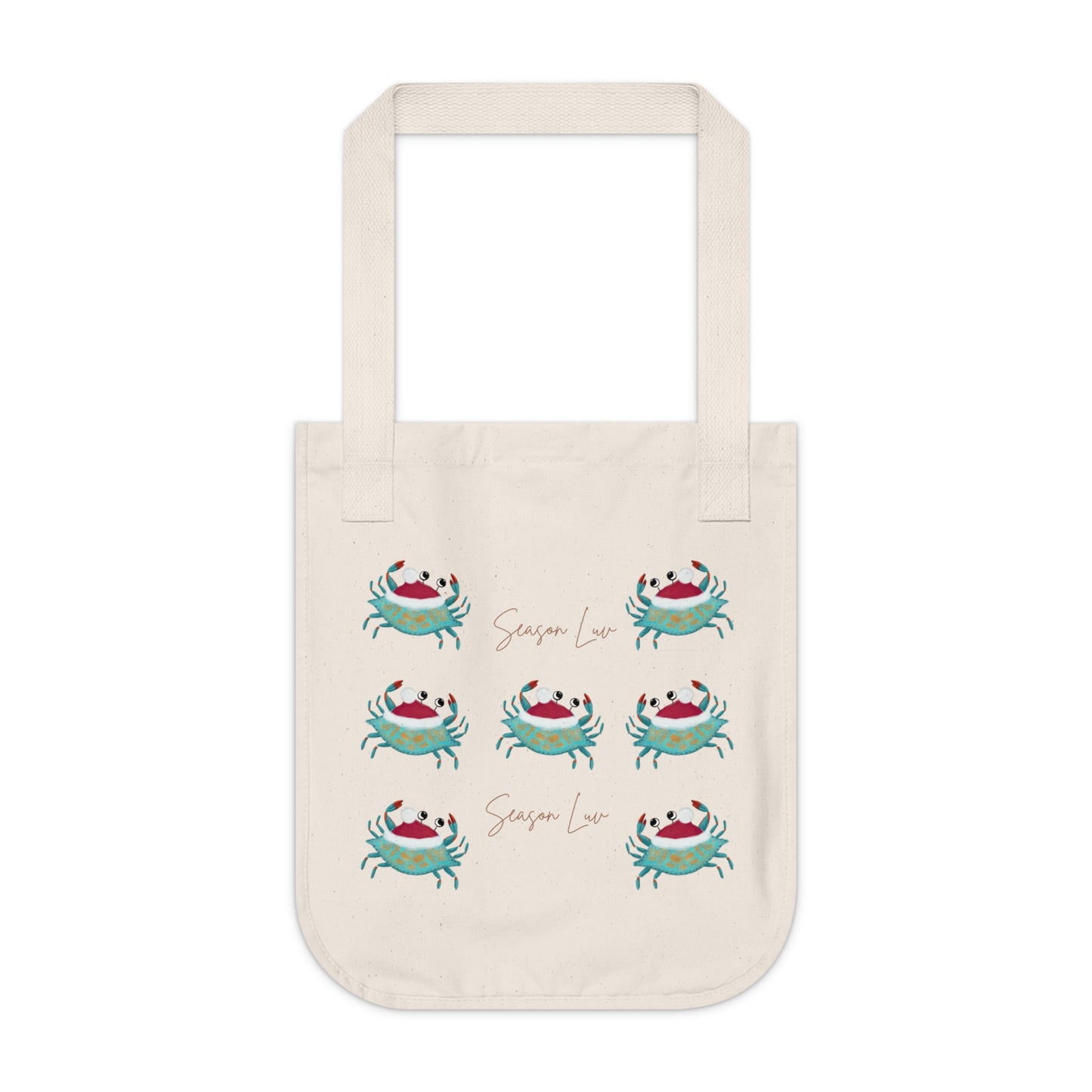 2025 Holidays Organic Double-sided Canvas Tote Bag