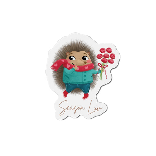 Hedgehog die-cut magnet