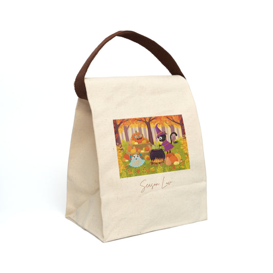 Canvas Trick or Treat Bag With Strap