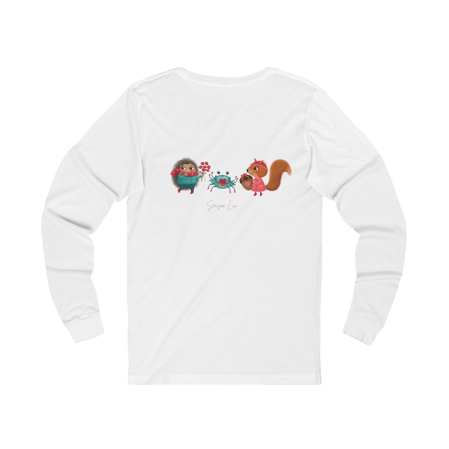 Love by the Creek Jersey Long Sleeve Tee adorned on both sides