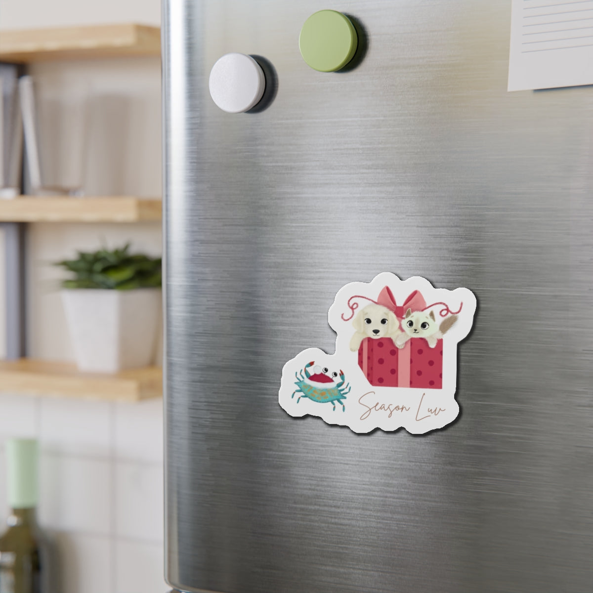 Cuteness overload die-cut magnet