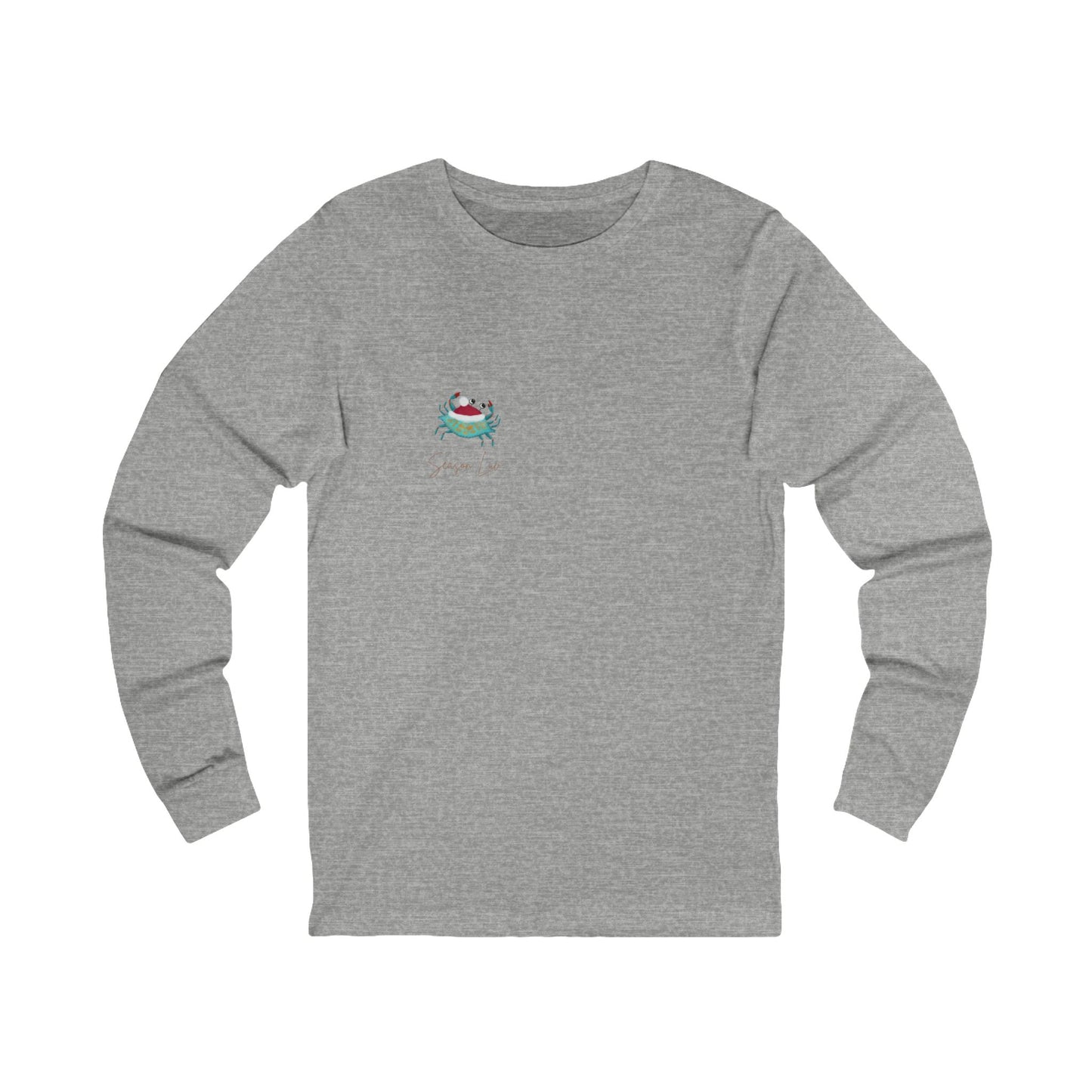 Holiday Blue Crab Unisex Jersey Long Sleeve Tee