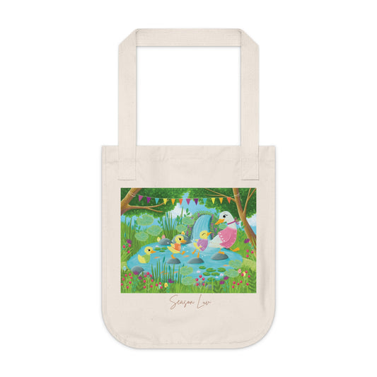 Spring by the pond Organic Canvas Tote Bag