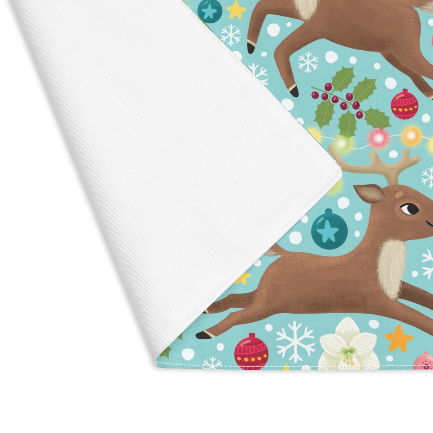 Holiday Reindeers Placemat, 1pc