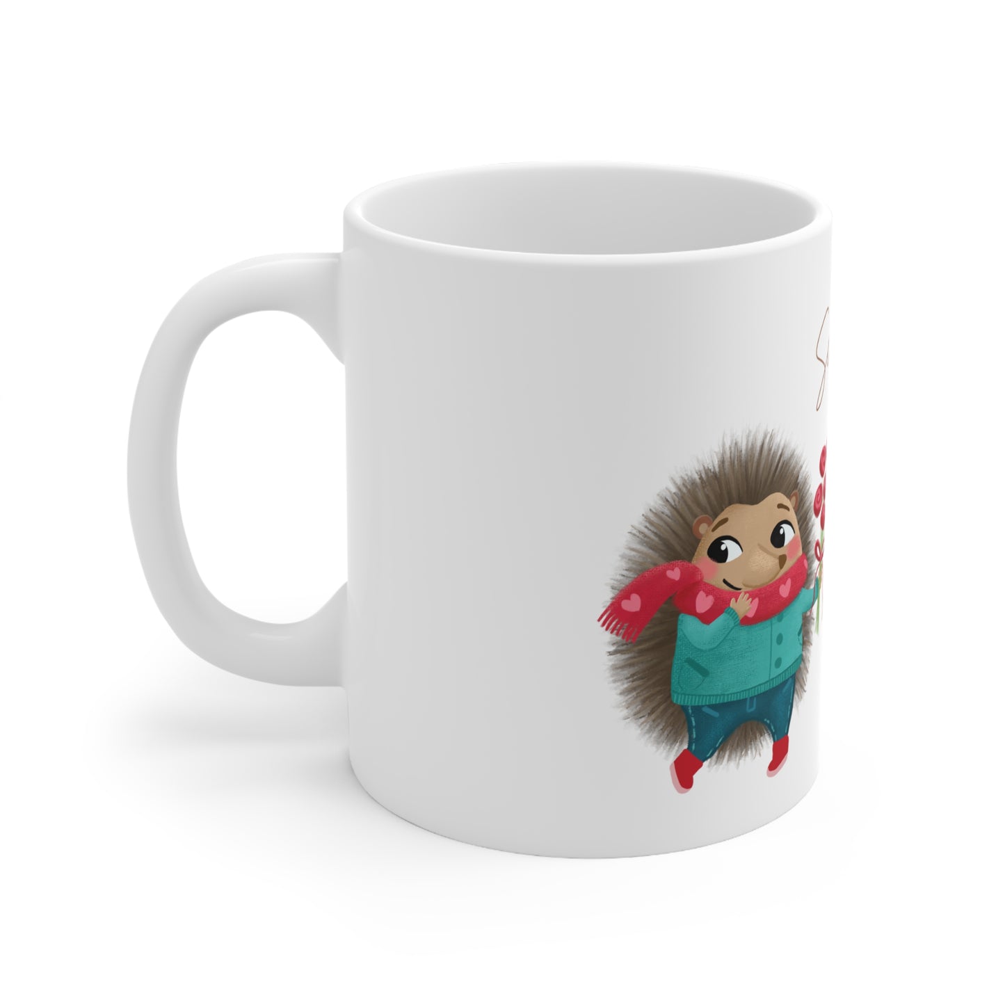 Hedgehog in Love Ceramic Mug 11oz