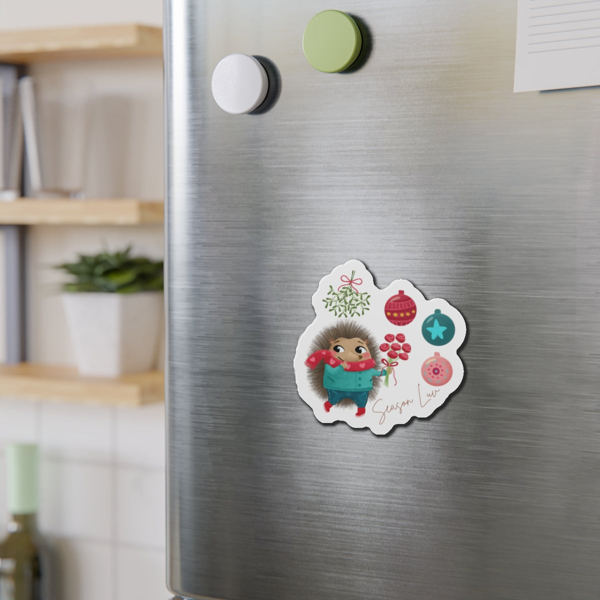 Holiday Hedgehog magnet